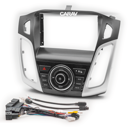 Рамка переходная FORD Focus (11+) для дисплея 9 дюймов с механическими кнопками