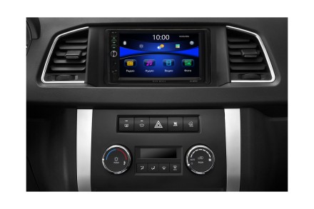 Рамка переходная 2din УАЗ Патриот (17+) черная