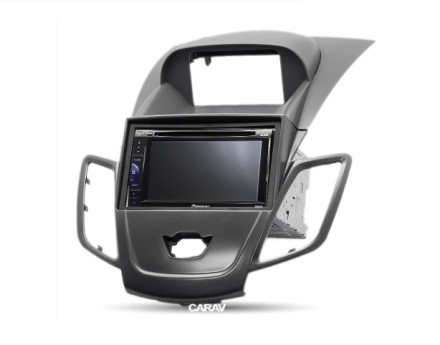 Рамка переходная 2din Ford Fiesta 2008+ (с штатным дисплеем) / Black