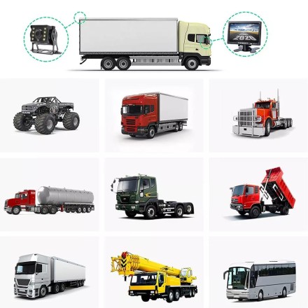 Видеорегистратор 10 дюймов с поддержкой 4 AHD-камер с разрешением экрана 1024х600 (IPS) на скобе