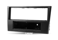 Рамка переходная 1din Opel Astra H, Vectra, Zafira (Черная с ребром) с полкой