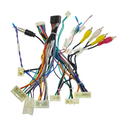 Комплект проводов для установки магнитолы в Toyota 2009 - 2021 (основной, CAN, AMP, CAM, 360) XP