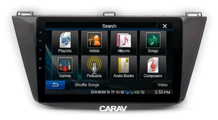 Рамка переходная VOLKSWAGEN Tiguan (16+) для дисплея 10 дюймов