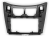 Рамка переходная TOYOTA Yaris,Vitz, Platz 2005-2010 для дисплея 9 дюймов, Черная глянцевая