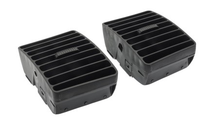 Дефлекторы воздуховодов для рамки 22-038 в Toyota Corolla E120 (05-08) ЧЕРНЫЕ