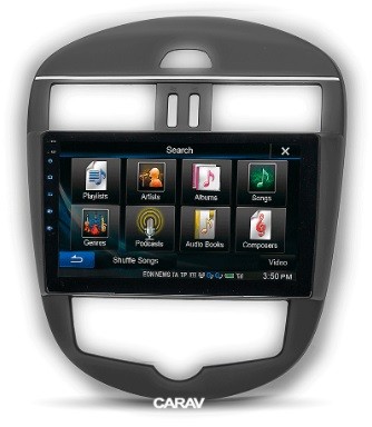 Рамка переходная NISSAN Tiida (C12) (11-16), Pulsar (13-16) для дисплея 10 дюймов с климат-контролем