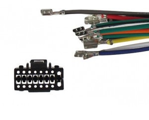 Штекер питания для магнитол тип JVС, разборный c ISO