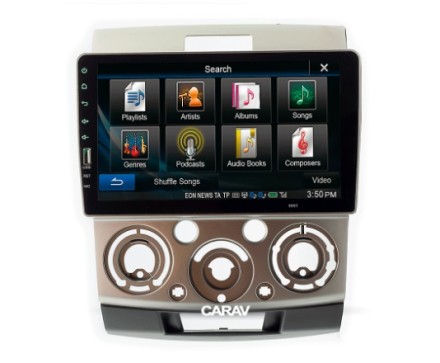 Рамка переходная для Ford Ranger (06-10), Mazda BT-50 (06-10) Шампань для дисплея 9 дюймов