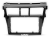 Рамка переходная в TOYOTA Vios 2007-2012, Belta 2005-2008, Yaris Sedan 2006-2012  для дисплея 9 дюймов
