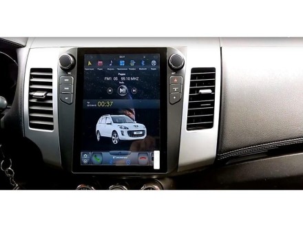 Головное устройство Citroen C-Crosser (2007-2012), Mitsubishi Outlander/XL (2006-2012), Peugeot 4007 (2007-2012) Tesla-Style