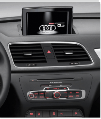 Рамка для установки в AUDI Q3 2011-2018 9 " Черный