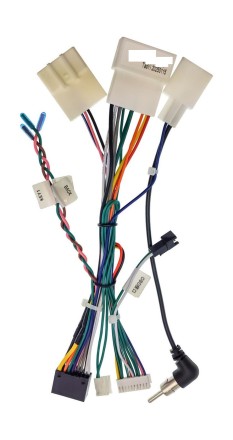 Комплект проводов для установки магнитолы в Toyota 2003 - 2013 (осн, ант, м/руль, CAN, AMP) RZC
