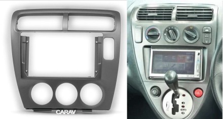 Рамка переходная в HONDA Civic 2000-2003 (только для а/м без климат контроля) / (только для а/м с рулем справа) для дисплея 9 дюймов