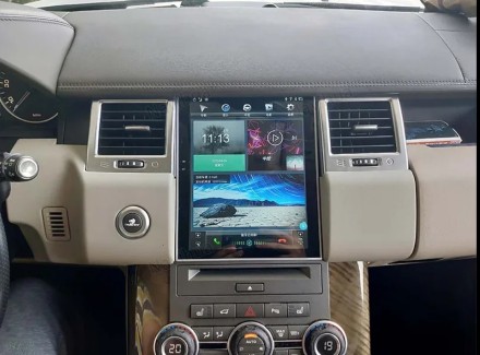 Штатная магнитола в стиле Тесла для Land Rover Discovery, Range Rover Sport (10-12) DENSO Compass NH