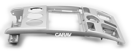 Рамка для установки в LADA Priora 2007-2014 (часы сверху / серебристая) дисплея 9 дюймов