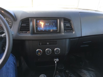 Рамка переходная 2din УАЗ Патриот (14+) темно-серая