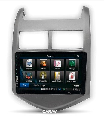 Рамка переходная в CHEVROLET Aveo, Sonic (2011+) / HOLDEN Barina TM (2011+) для дисплея 9 дюймов