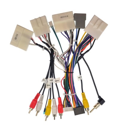 Комплект проводов для установки магнитолы в Nissan 2014 - 2018 (осн., ант., мультируль, CAN, CAM360) HW