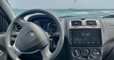 Магнитола на Андроид для Lada Granta FL 18+ Compas S300 (Средняя версия)