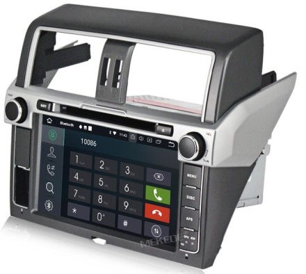 Штатное головное уcтройcтво (магнитола) Toyota Land Cruiser Prado 150 с поддержкой кругового обзора (2014+) Compass MKD