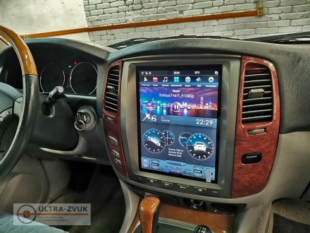 Головное устройство для Lexus LX470 (2002-2007) Tesla-Style для высоких комплектаций