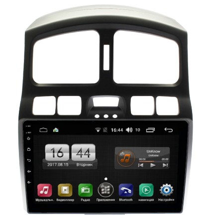Магнитола для Hyundai Santa Fe 2000-2012 Compas S100 (Базовая версия)