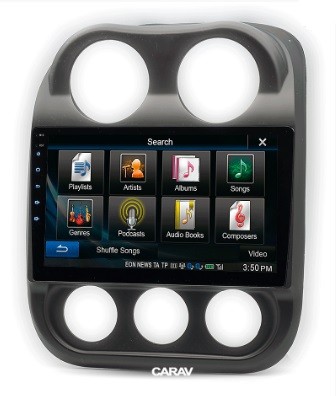 Рамка переходная в JEEP Compass (2011-2016), Patriot (2011-2017) для дисплея 10 дюймов