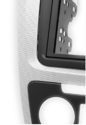 Рамка переходная 2din Skoda Octavia 10+ Кондиционер Алюминий+Карбон