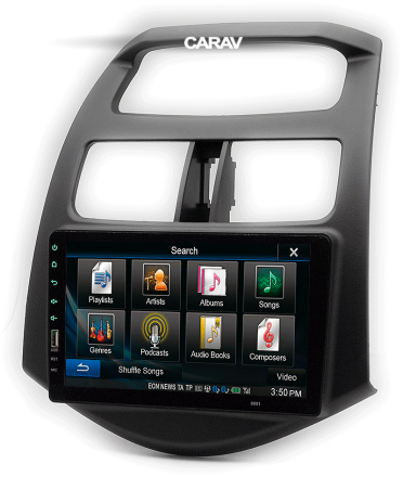 Рамка переходная в CHEVROLET Spark (M300) 2010-2013 / DAEWOO Matiz Creative (M300) 2009-2011 / HOLDEN Barina Spark (MJ) 2010-2012 / RAVON R2 2016+ для дисплея 9 дюймов