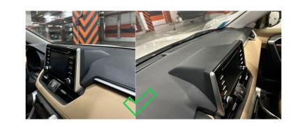 Рамка переходная в TOYOTA RAV4 2019+ ТИП 1 (левый руль) для дисплея 10 дюймов 