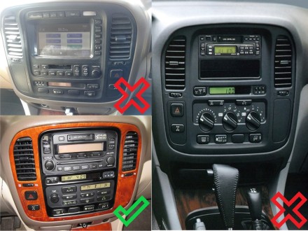 Рамка для установки в Lexus LX 470 1998-2002 дисплея 9 дюймов 