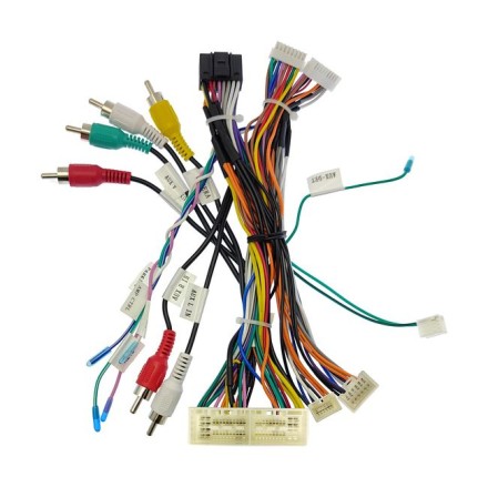 Комплект проводов для установки магнитолы в Hyundai, Kia 2017+ (основной, антенна, CAN, CAM, AMP) Тип2