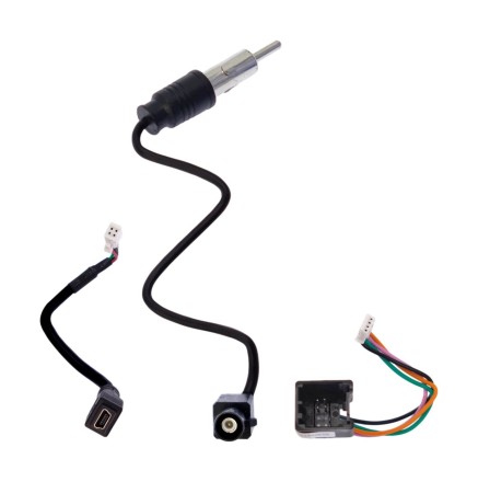 Комплект проводов для установки магнитолы в Ford 2012+ (основной, антенна, CAN, CAM, AUX)