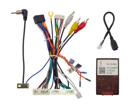 Комплект проводов для установки магнитолы в Nissan 2014-2019 (осн, ант, м/руль, CAN, CAM360) прав руль 