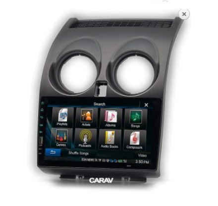 Рамка переходная в Nissan Qashqai (2007-2014) для дисплея 9 дюймов