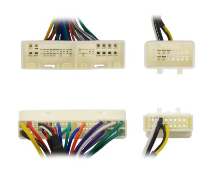Комплект проводов для установки магнитолы в Hyundai, Kia 2010 + (основной, антенна,CAN, CAM 24 pin)
