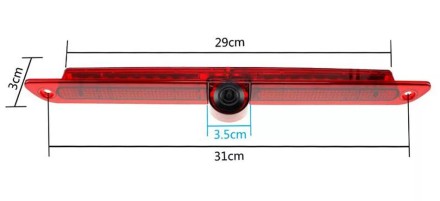 Видеокамера MERCEDES-BENZ Sprinter, VOLKSWAGEN Crafter в стоп-фонарь