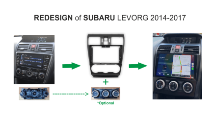 Магнитола на Андроид для Subaru Levorg 2014+ Compas S400 (Мощная версия)