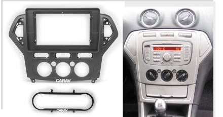 Рамка переходная FORD Mondeo 2007-2010 (только для а/м без климат контроля) / черный цвет  для дисплея 9 дюймов