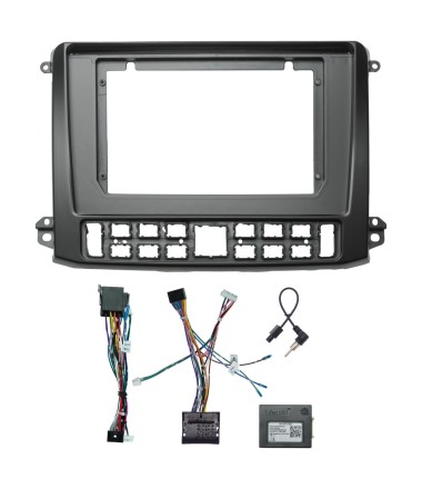 Установочный комплект для дисплея 10 дюймов для ГАЗ Газель НН (GAZ Gazelle NN) 2019+ (черный)