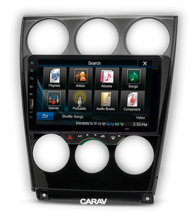 Установочный комплект MAZDA (6), Atenza (02-07) для дисплея 9 дюймов (c CANBUS декодером)