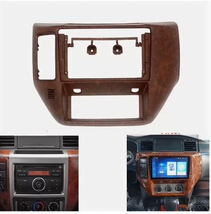 Рамка для установки в Nissan Patrol 2004-2010 (Дерево) для дисплея 9 дюймов