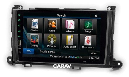 Рамка переходная TOYOTA Sienna (10-14) для дисплея 9 дюймов