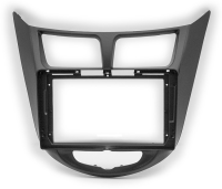 Рамка переходная HYUNDAI i-25, Accent, Solaris (10-17), DODGE Attitude (11-14) для дисплея 9 дюймов черная Рамка переходная HYUNDAI i-25, Accent, Solaris (10-17), DODGE Attitude (11-14) для дисплея 9 дюймов черная