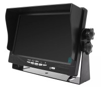 Монитор 7 дюймов с поддержкой AHD с разрешением 1024*600 (IPS) под кабель М12 на скобе