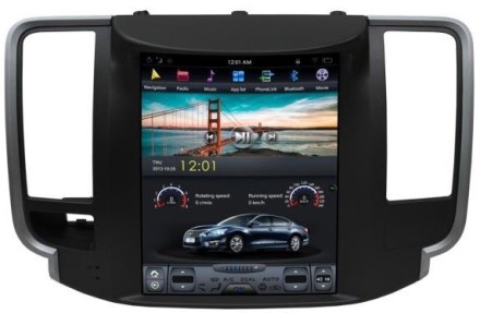 Головное устройство Nissan Teana (2008-2013) J32 (вместо монохром экрана) Tesla-Style