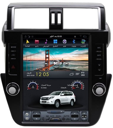 Головное устройство Toyota Land Cruiser Prado 150 (2014-2017) Tesla-Style 12 дюймов (без кругового обзора)