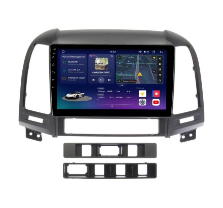 Магнитола для Hyundai Santa Fe 2006-2012 Compas S500 (Топ класс)