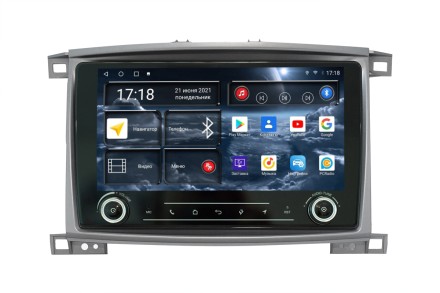 Головное устройство 10 дюймов Toyota Land Cruiser 100, Lexus LX470 (2002-2007) Redpower 710 серии  (авто без штатной навигации)